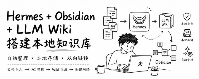 Hermes+Obsidian+LLM Wiki搭建本地知识库